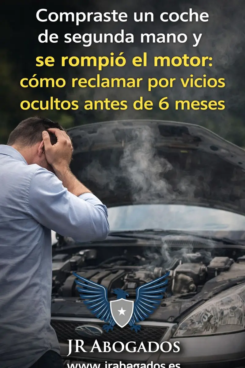 El vendedor desaparece y el coche falla: acción legal por vicios ocultos en vehículos usados