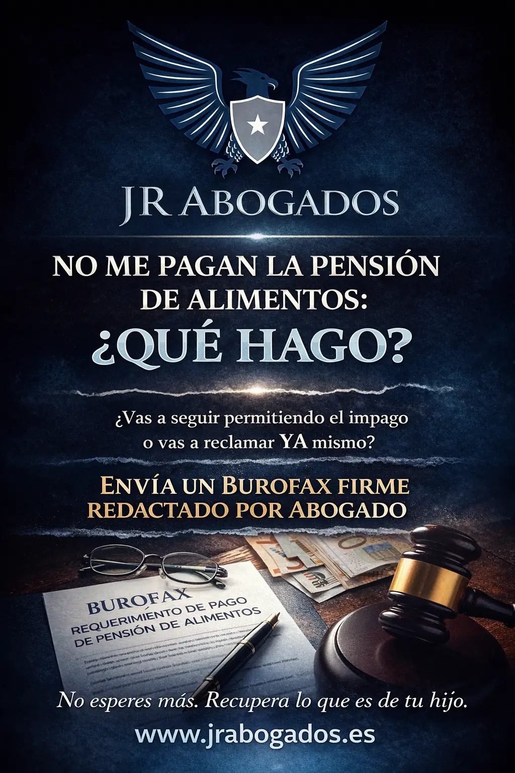Impago de pensión de alimentos: actúa ya antes de que la deuda se haga imposible de cobrar