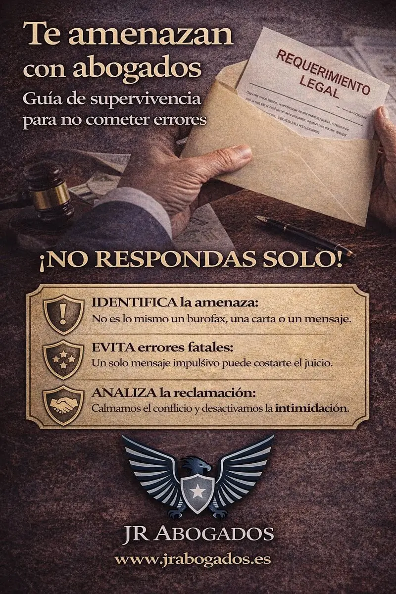 Te amenazan con abogados: cómo no cometer errores